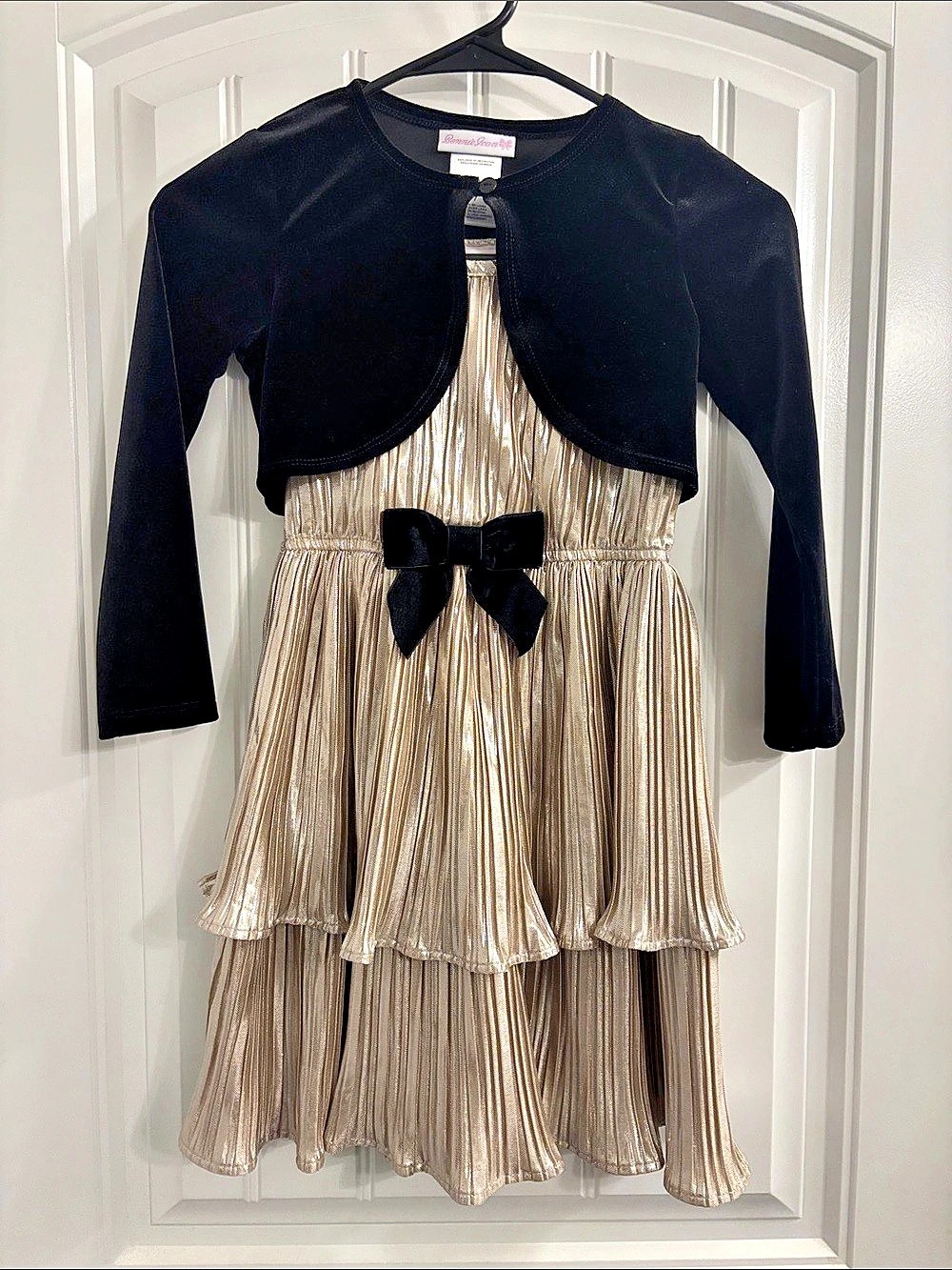 Bonnie Jean Girls Size 7 Pleated Formal Dress Like New